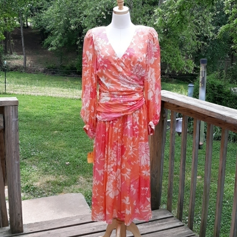 Vintage union made USA formal dress new w/ tags